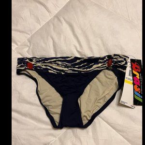 Coco Reef navy and tan bikini bottom size M women’s swimsuit